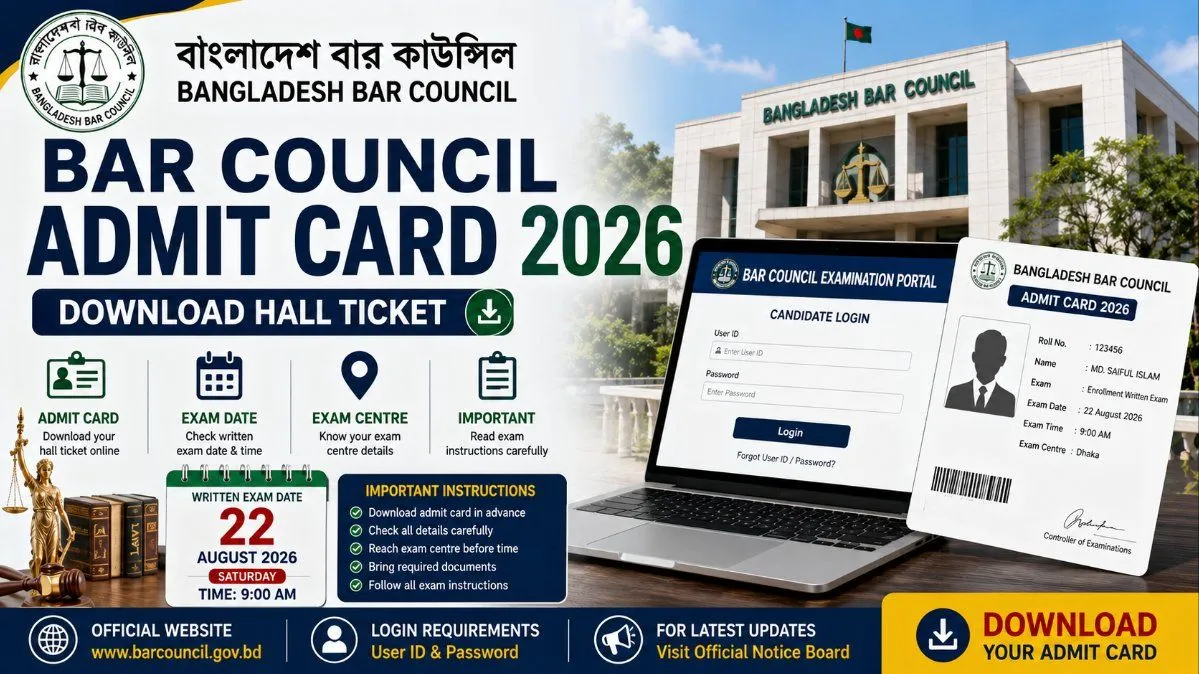 Bar Council Admit Card 2026 – Download Hall Ticket
