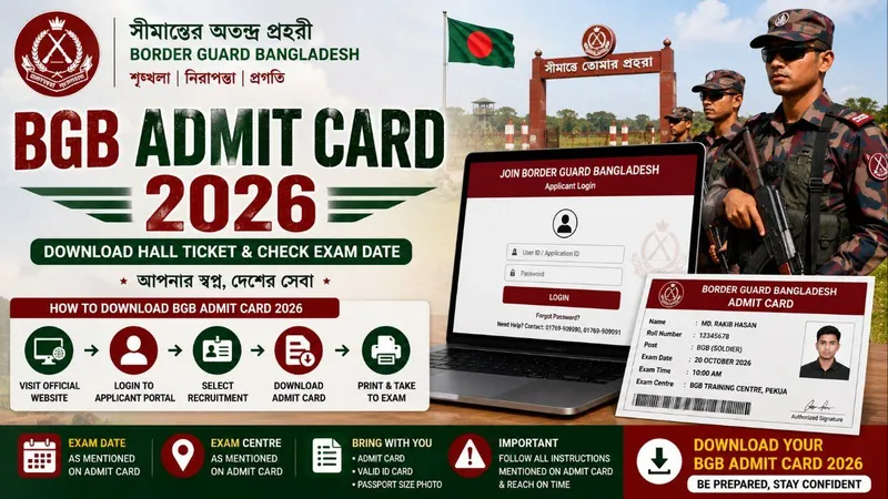 BGB Admit Card 2026 – Download Hall Ticket & Check Exam Date