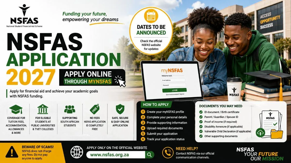 NSFAS Application 2027 – Apply Online & Requirements