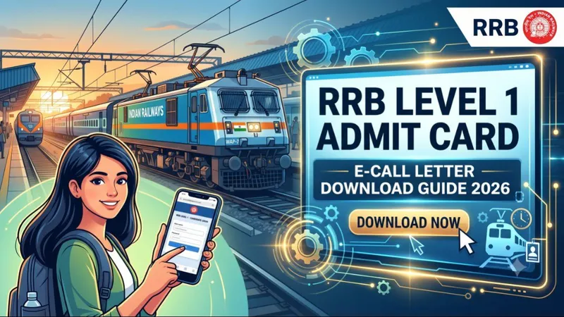 RRB Level 1 Admit Card Download 2026: Complete Guide, Direct Links, and Exam Day Instructions