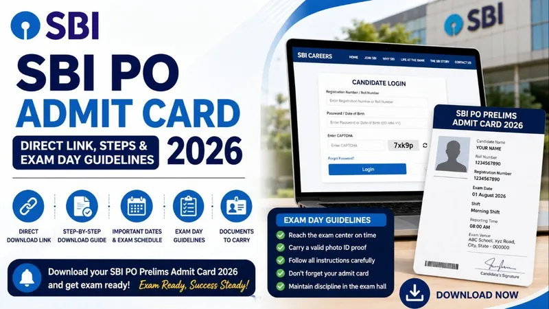 SBI PO Admit Card 2026: Quick Download Guide, Required Documents & Exam Day Rules