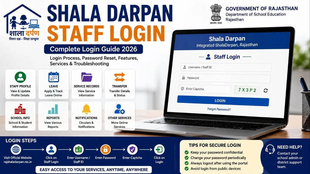 Shala Darpan Staff Login 2026: Complete Login Guide